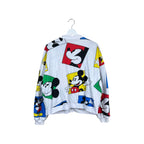 Vintage Disney Mickey Mouse AOP Reversible Bomber Jacket