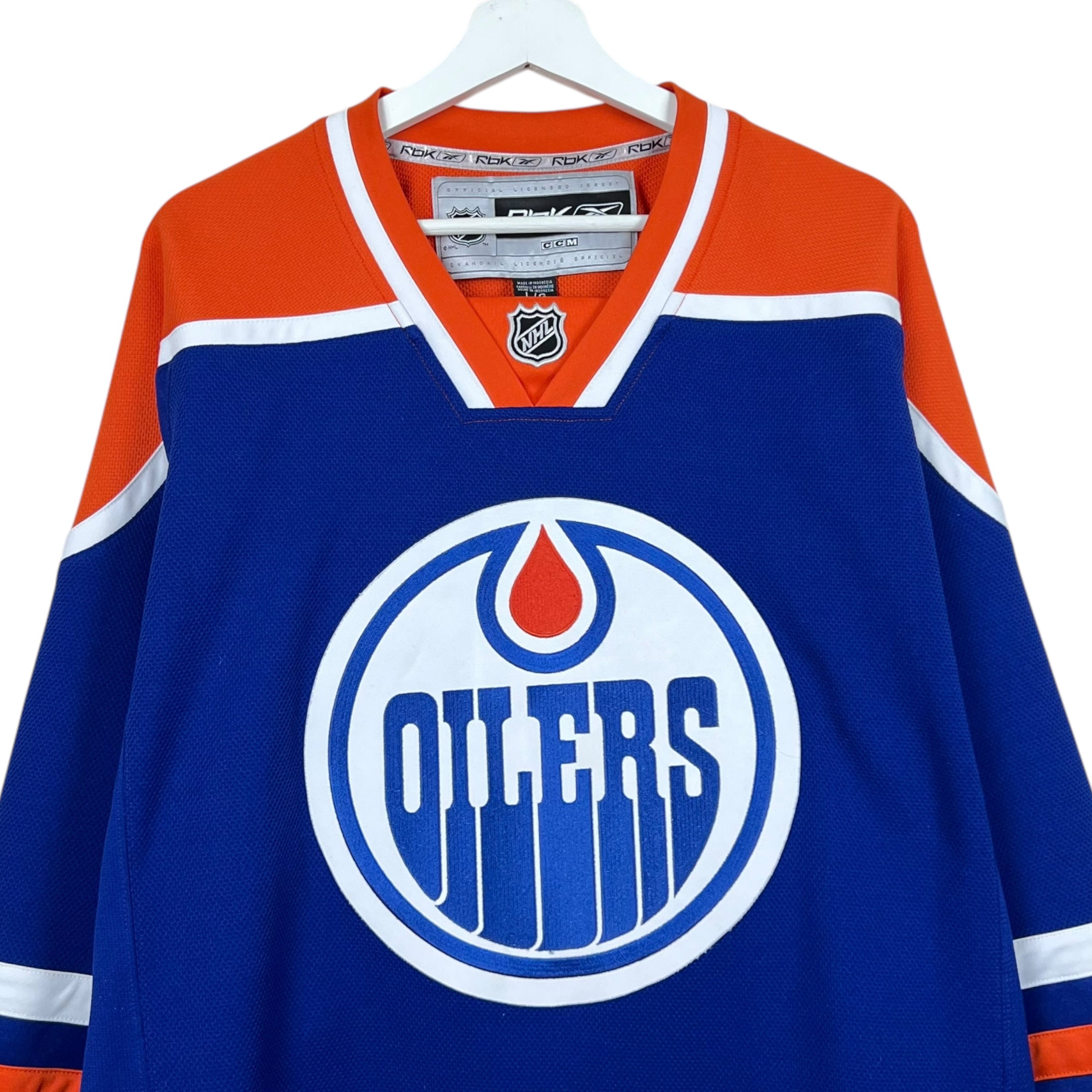 Vintage Reebok Edmonton Oilers Blank Away Jersey
