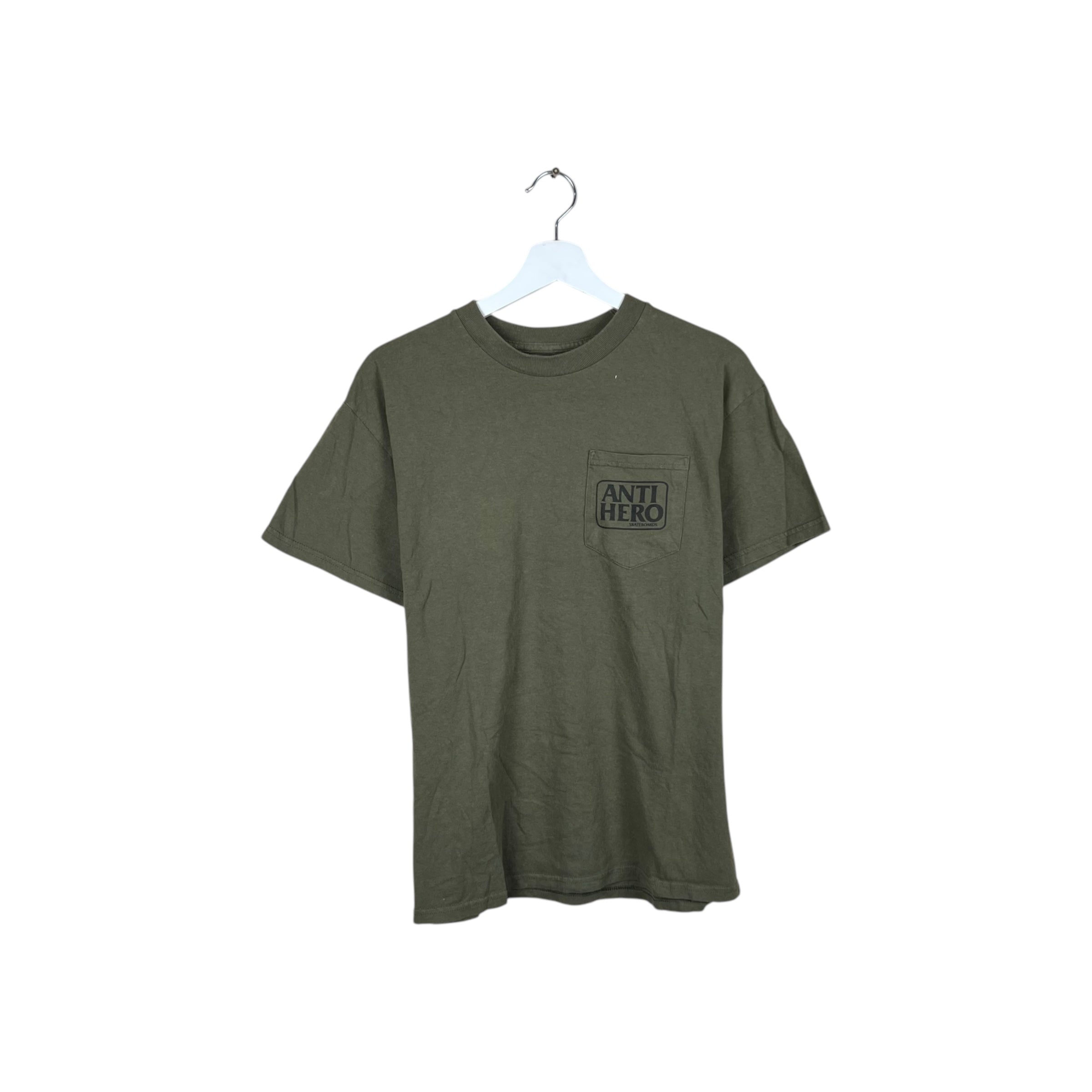 Anti Hero Skateboards Pocket Tee Olive Green