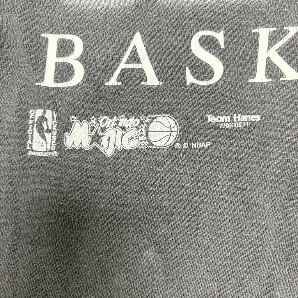 Vintage Team Hanes NBA Orlando Magic Basketball Tee Faded Black