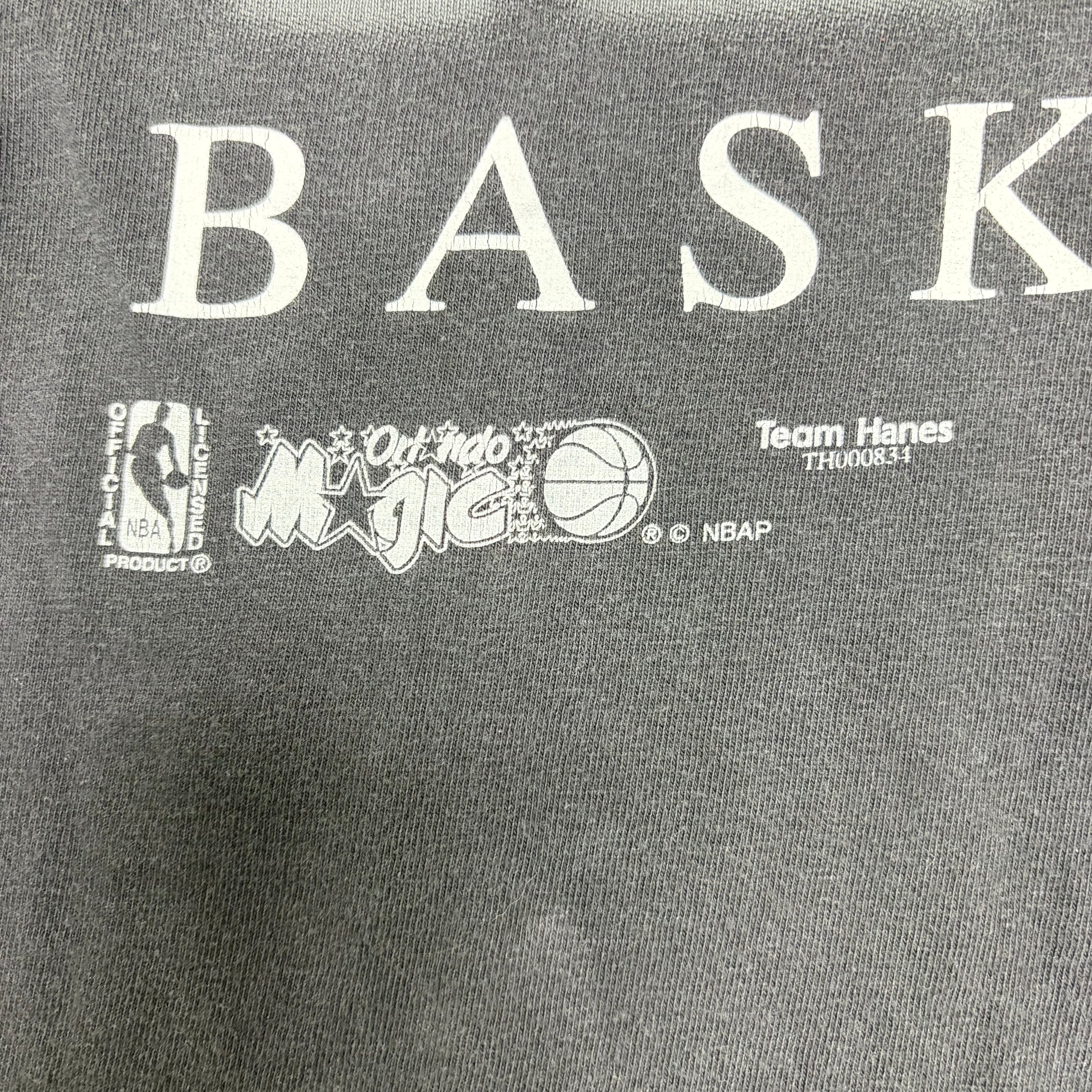 Vintage Team Hanes NBA Orlando Magic Basketball Tee Faded Black
