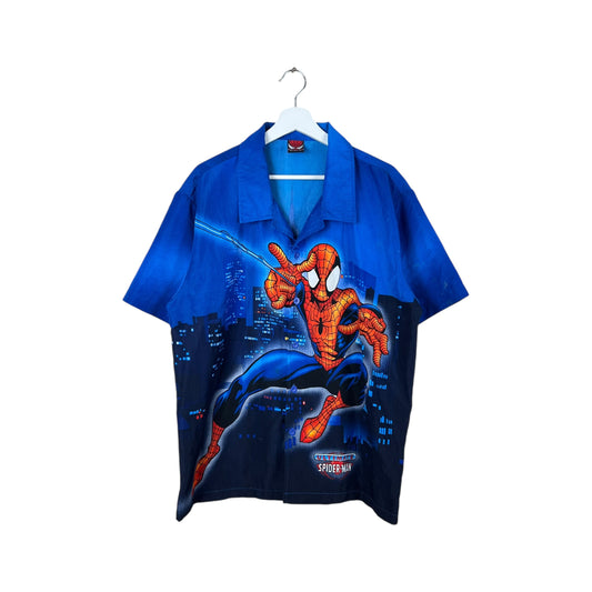 2002 Ultimate Spider-Man AOP Button Up