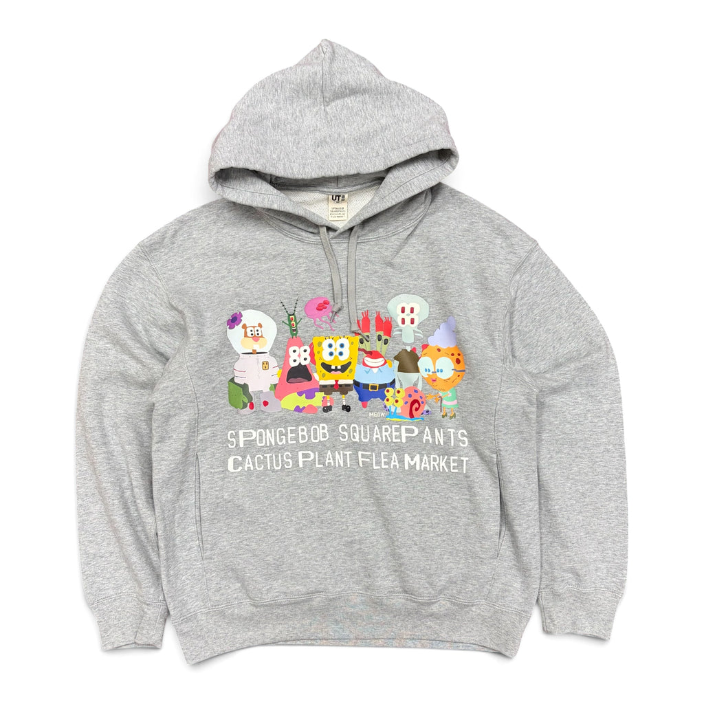 Cactus Plant Flea Market x Uniqlo x Spongebob SquarePants Hoodie Grey