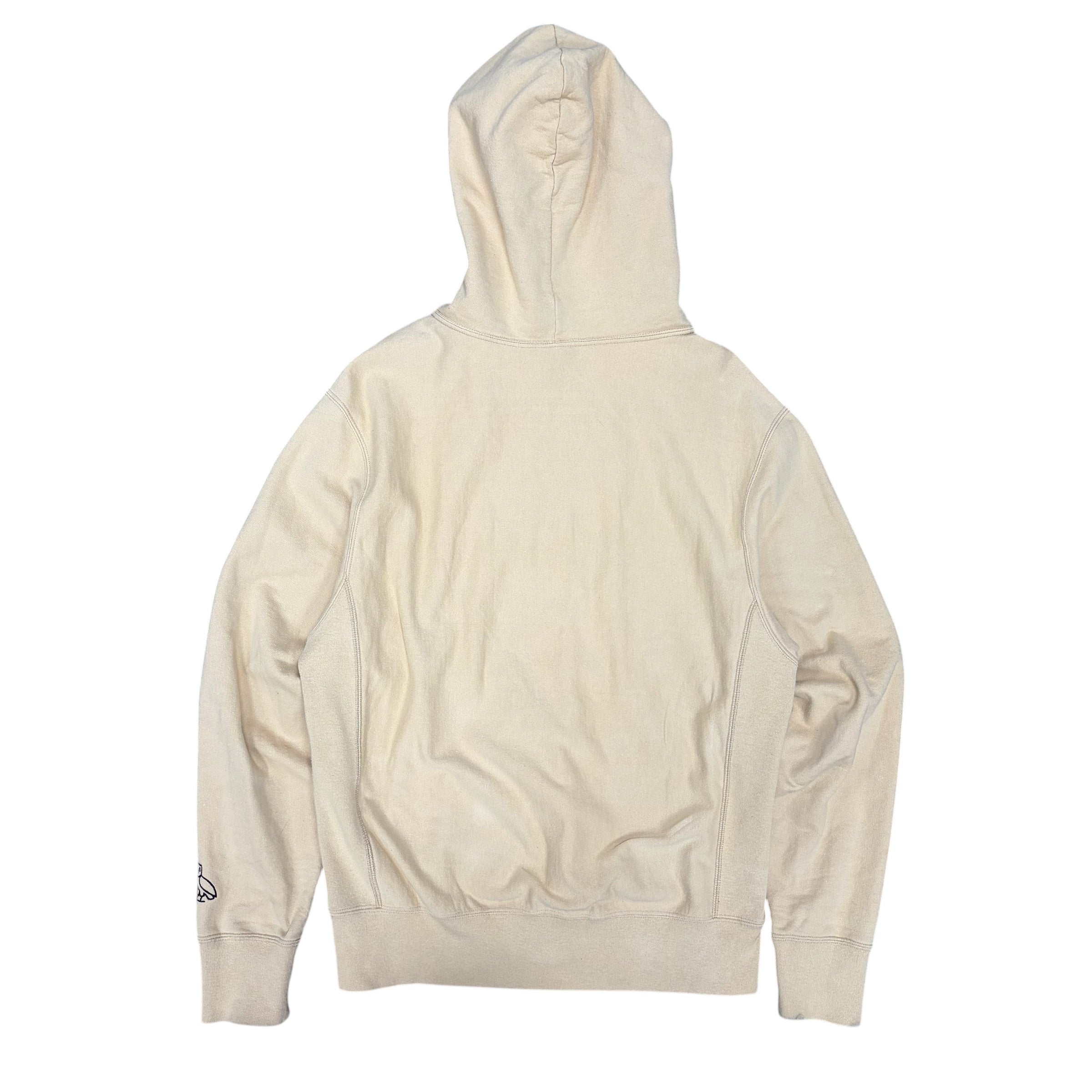 OVO Pompom Script Hoodie Beige