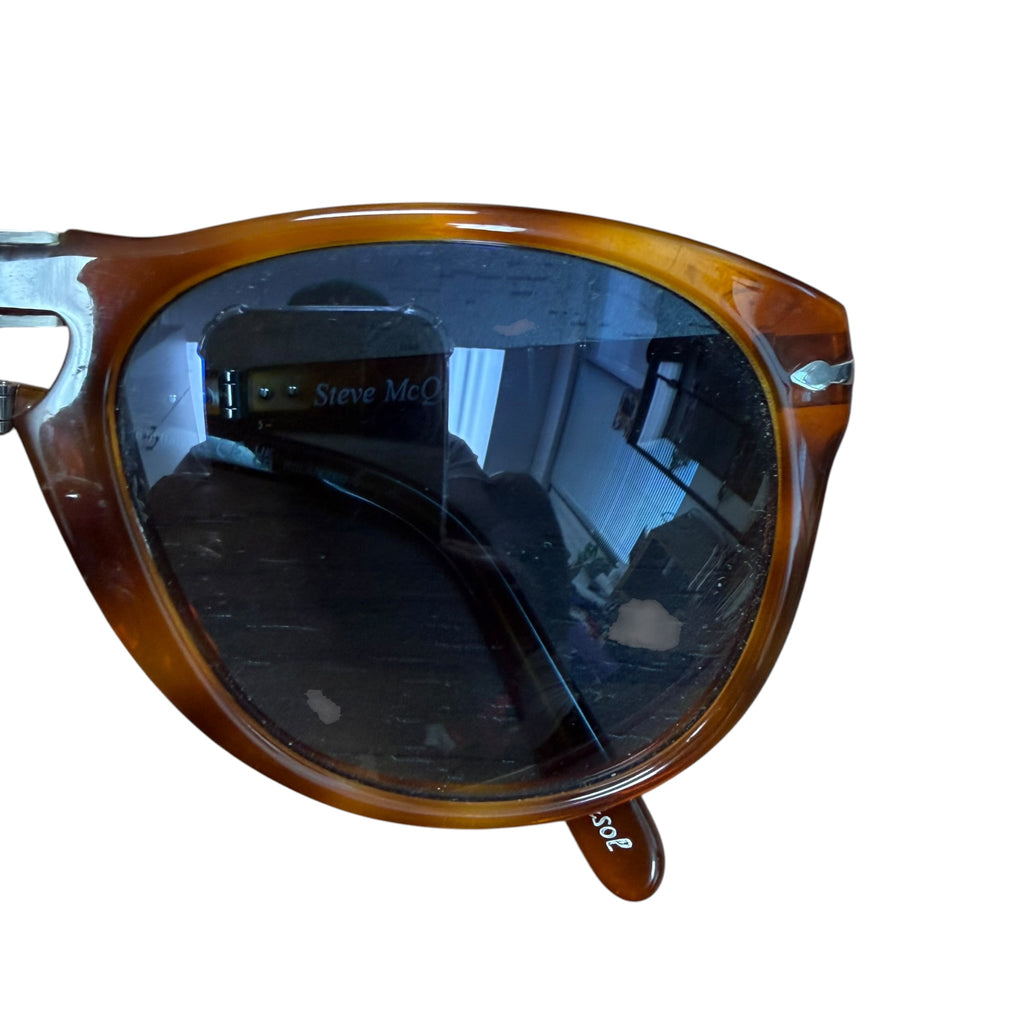 Persol 714 Steve McQueen Foldable Blue Lens Sunglasses
