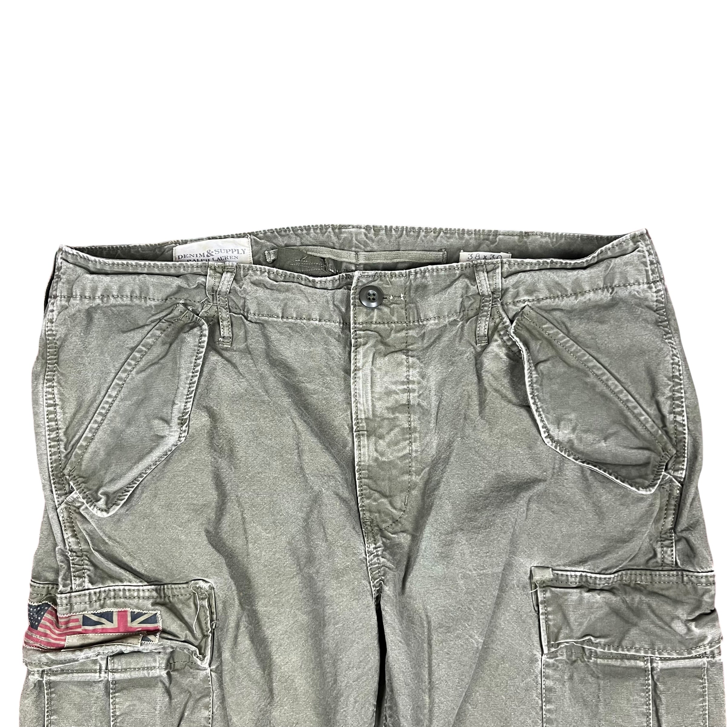 Denim & Supply By Ralph Lauren Flag Cargo Pants Faded Olive