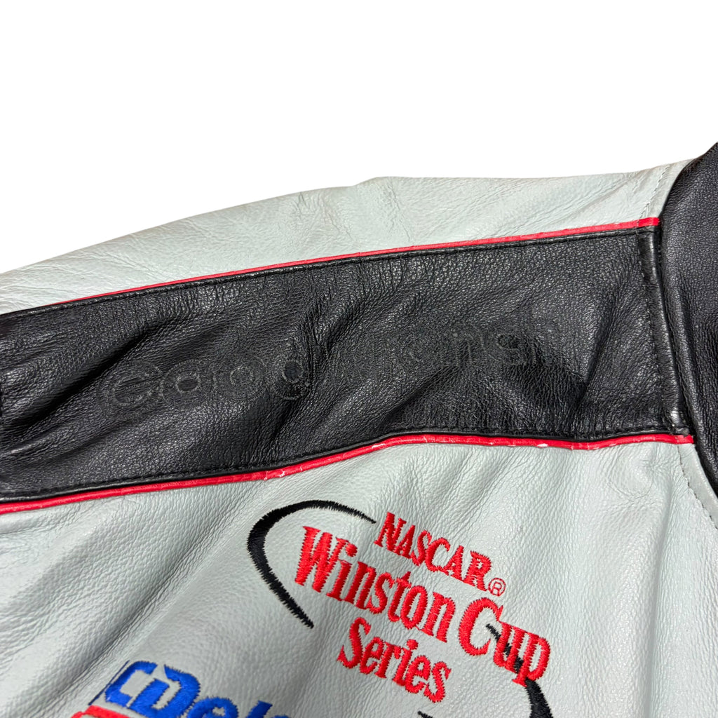 Vintage Jeff Hamilton NASCAR Kevin Harvick Leather Racing Jacket