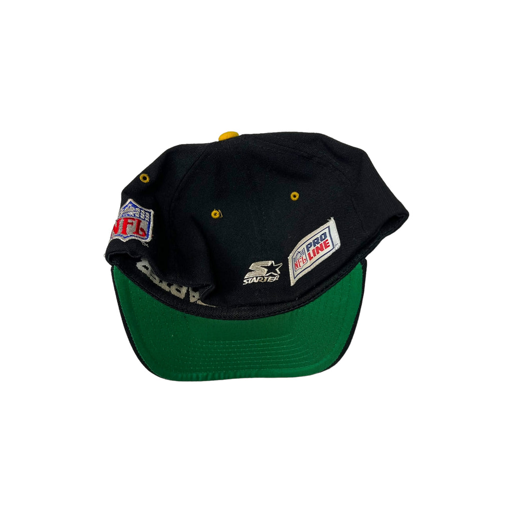Vintage Starter Pittsburgh Steelers Logo Fitted Hat Black