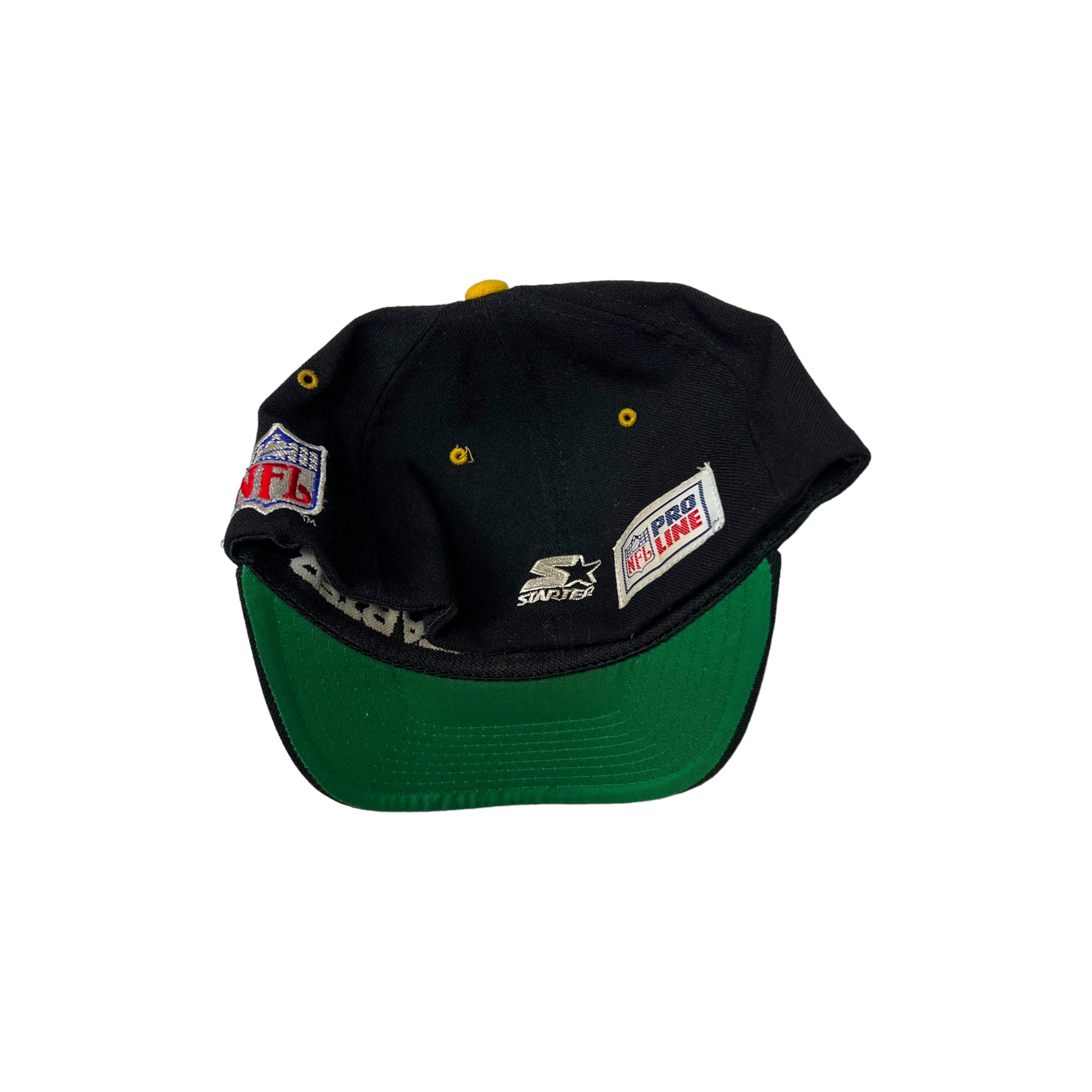Vintage Starter Pittsburgh Steelers Logo Fitted Hat Black