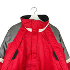 Vintage Starter Ohio State Kangaroo Pouch Puffer Jacket Red