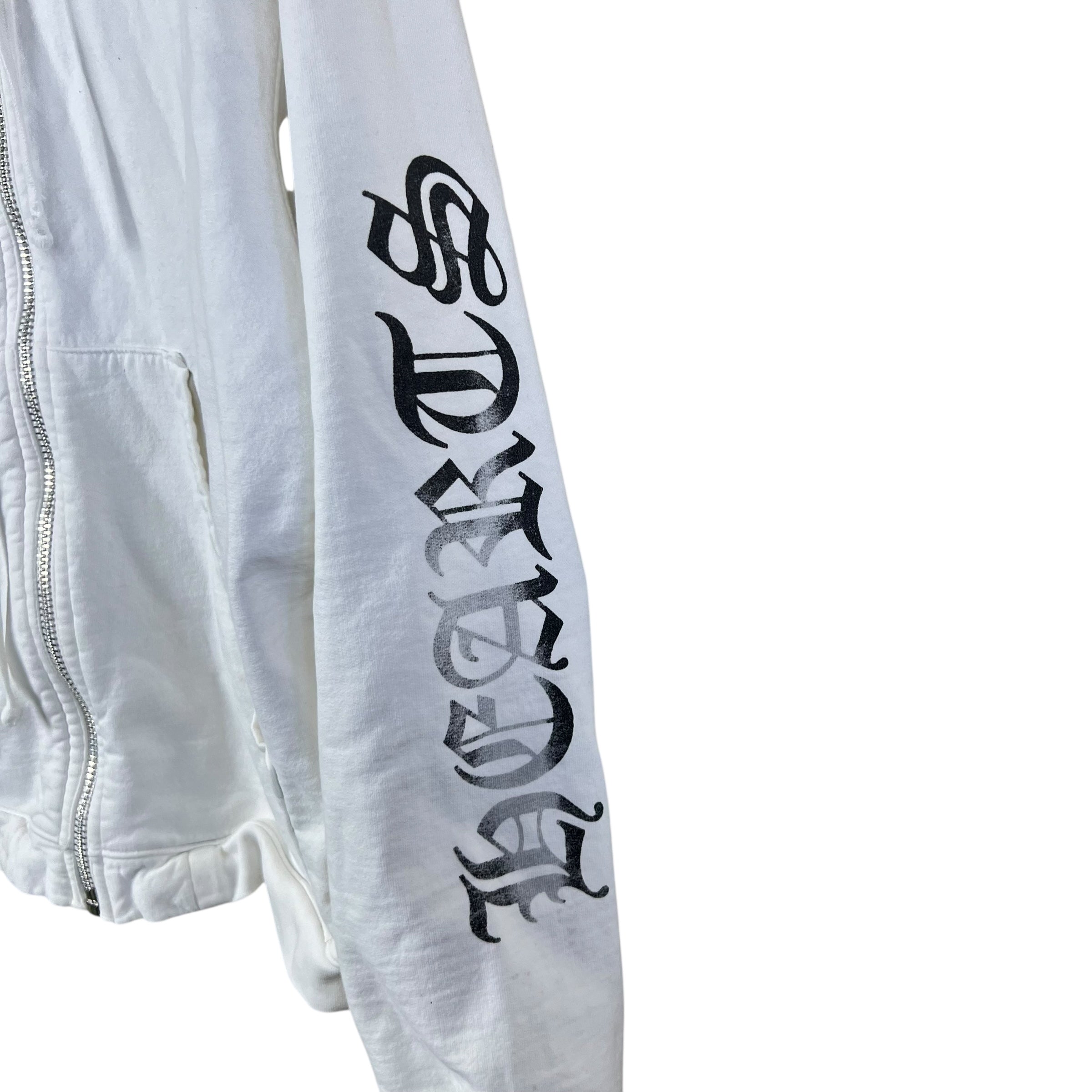 Chrome Hearts Fuck You Zip Up Hoodie White
