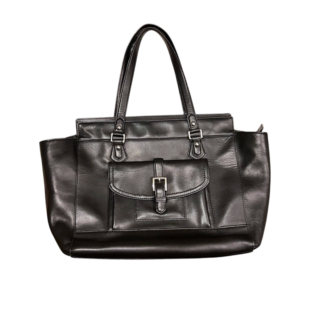 Coach Charlie Large Satchel Bag Black