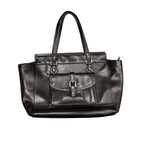 Coach Charlie Large Satchel Bag Black