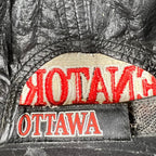 Vintage Ottawa Senators Embroidered Logo Leather StrapBack