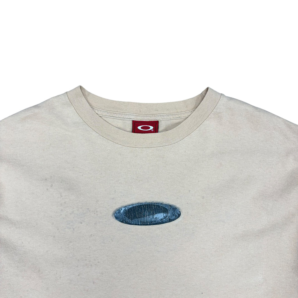 Vintage Oakley Metal Logo Longsleeve Light Peach