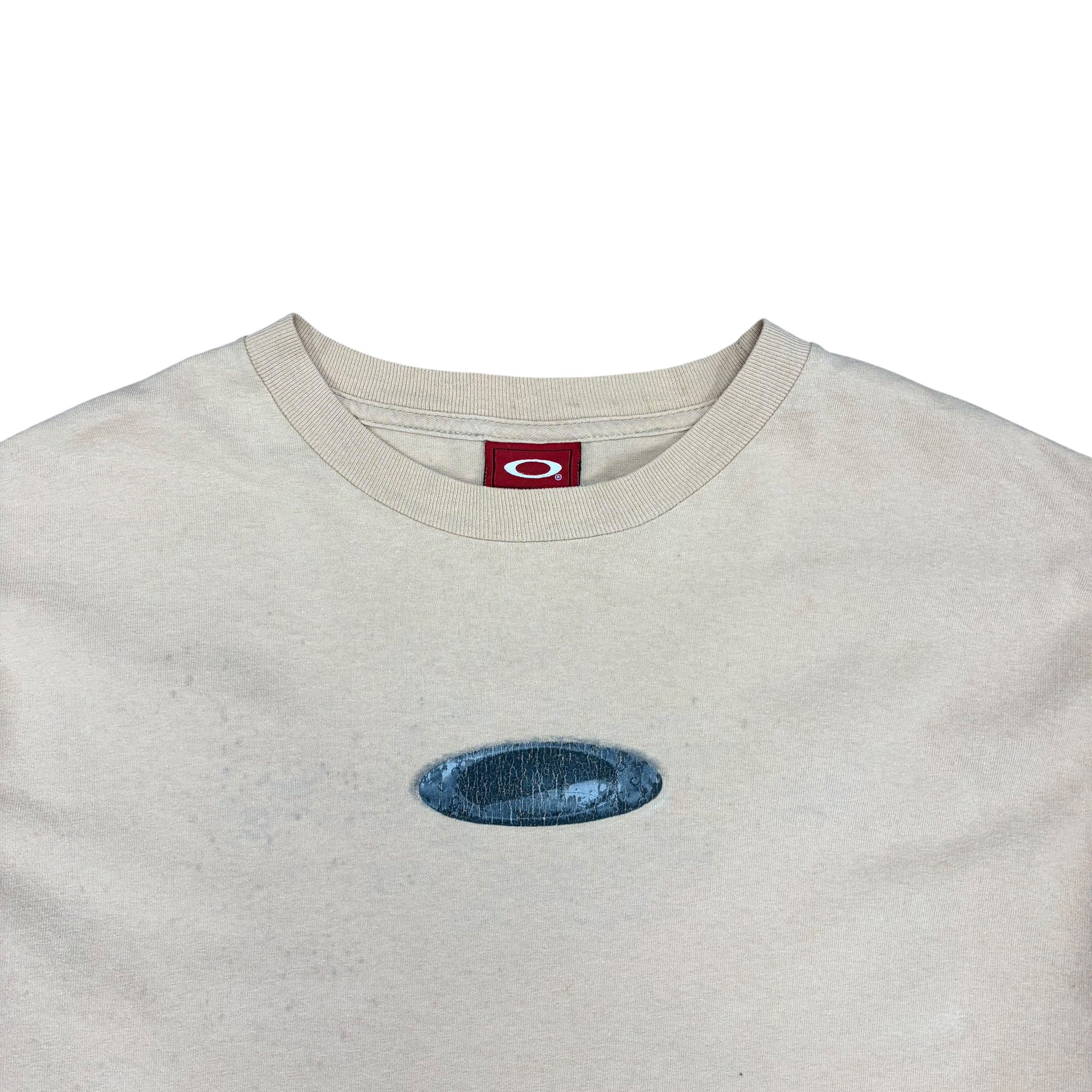 Vintage Oakley Metal Logo Longsleeve Light Peach