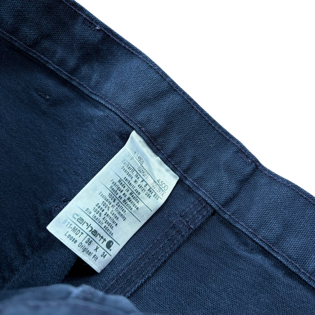 Vintage Carhartt Carpenter Loose Original Fit Pants Navy