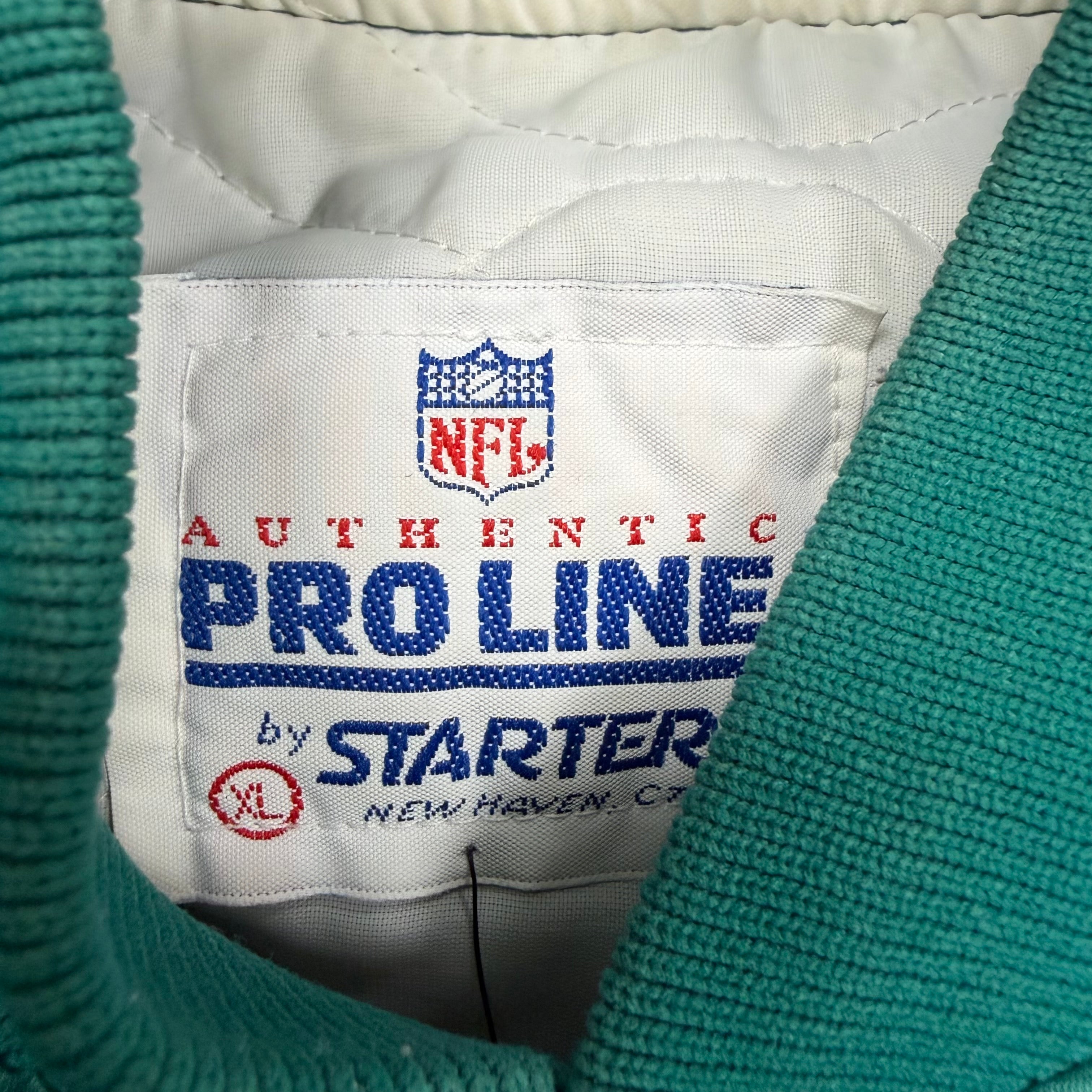 Vintage Starter NFL Miami Dolphins Satin Bomber Jacket