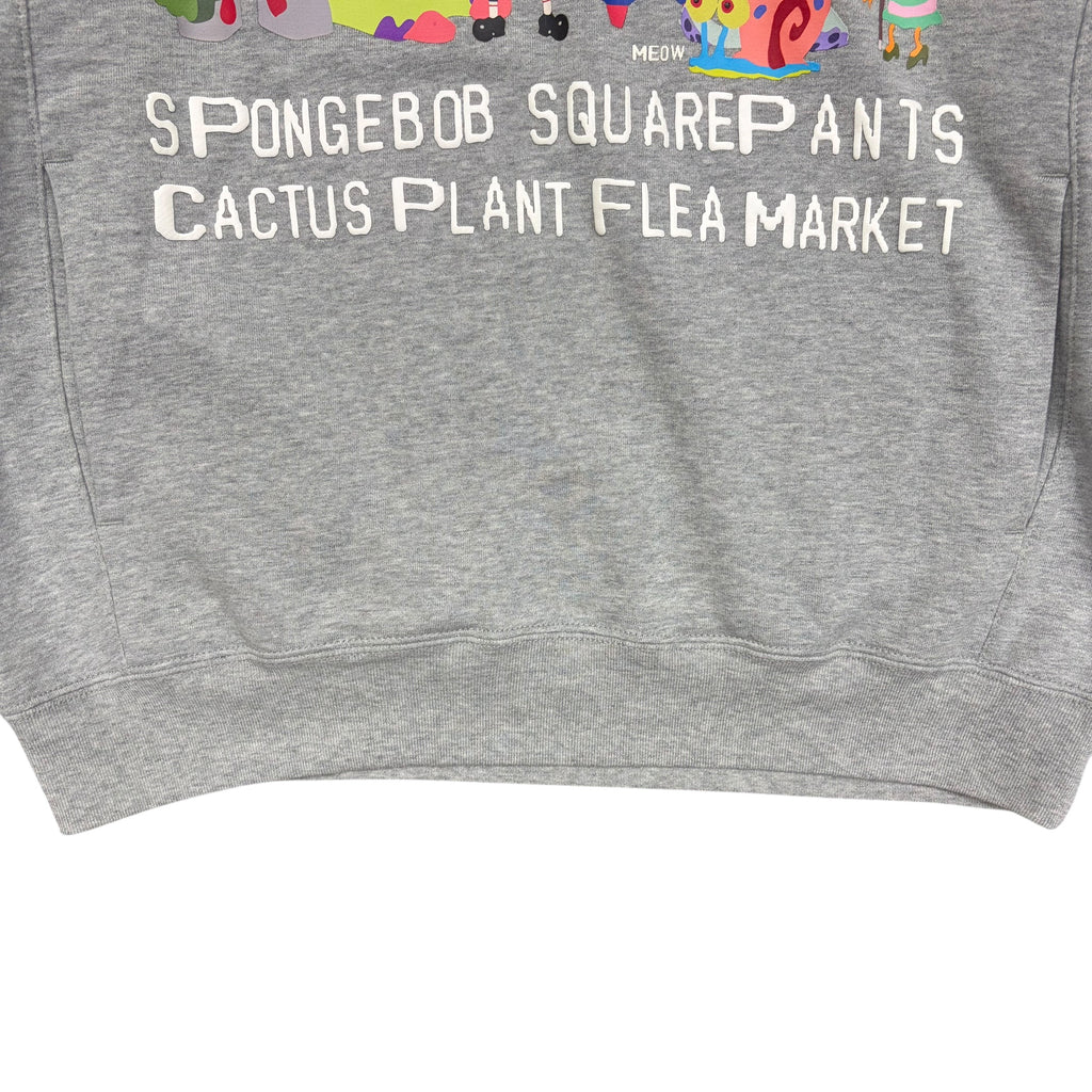 Cactus Plant Flea Market x Uniqlo x Spongebob SquarePants Hoodie Grey