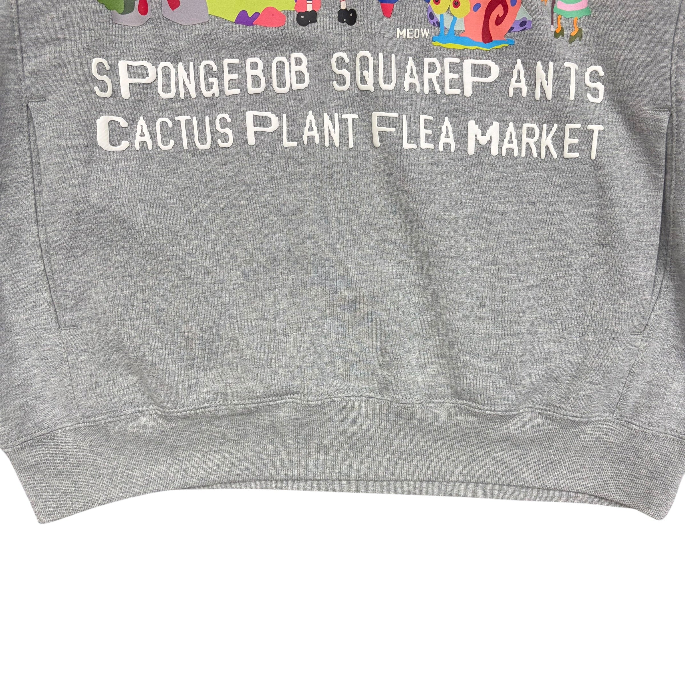 Cactus Plant Flea Market x Uniqlo x Spongebob SquarePants Hoodie Grey