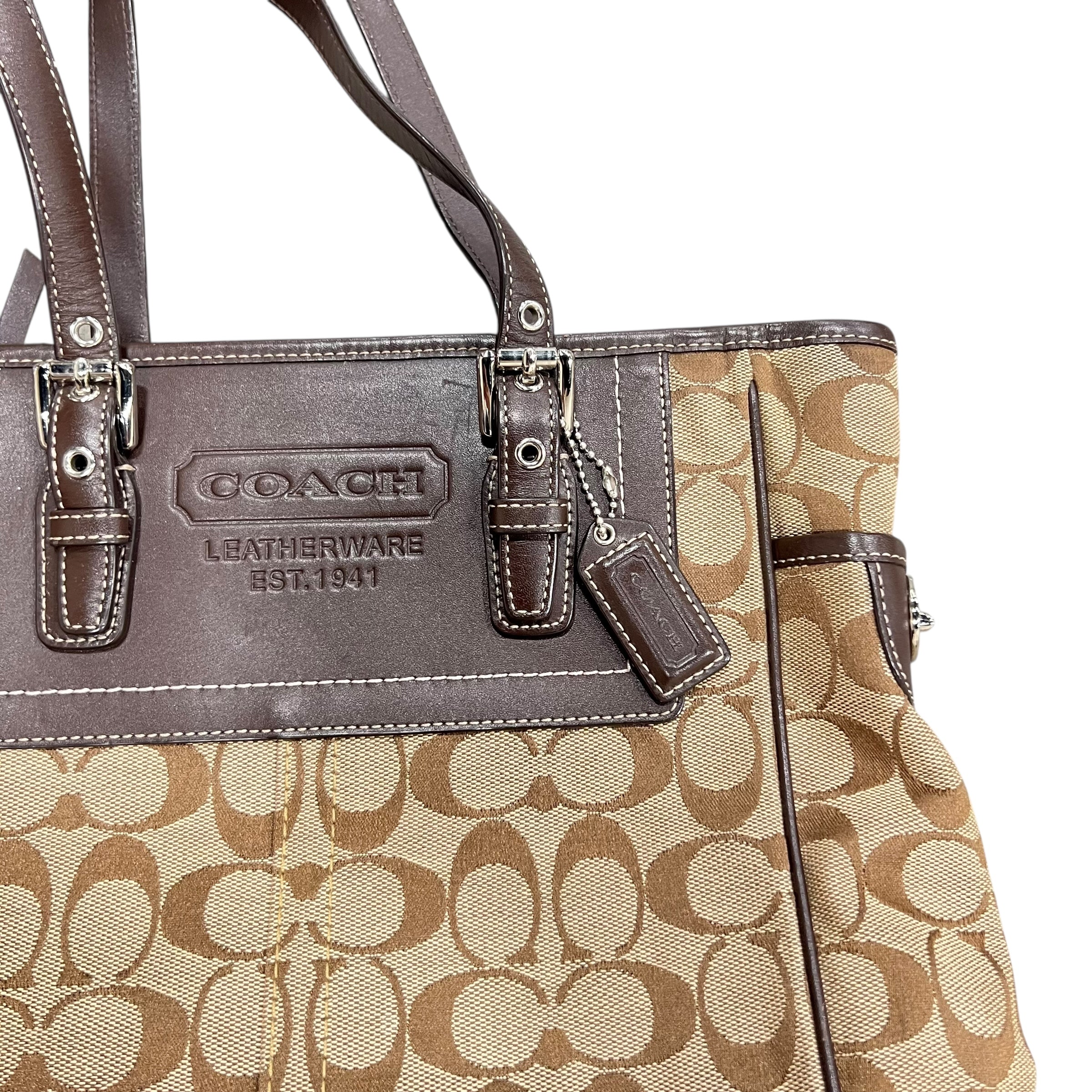 Coach Signature Canvas Medium Tote Bag