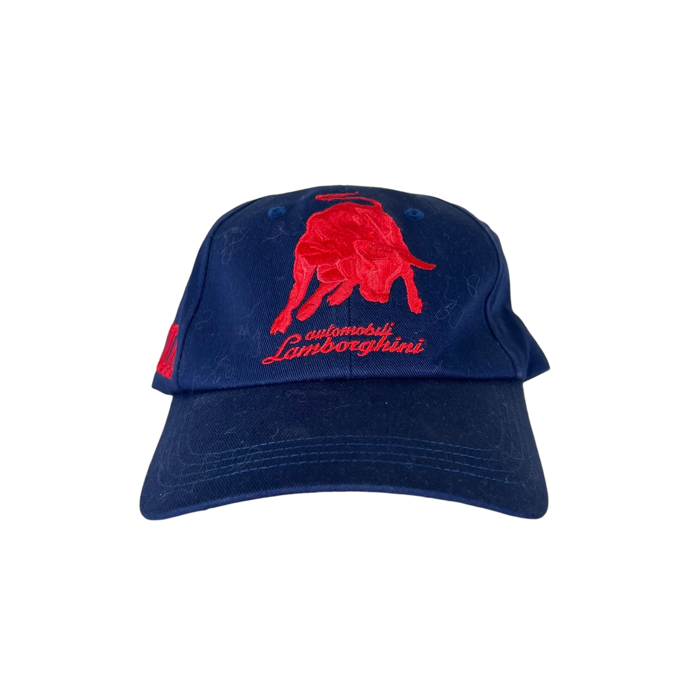 Vintage Lamborghini Bull Logo StrapBack Navy