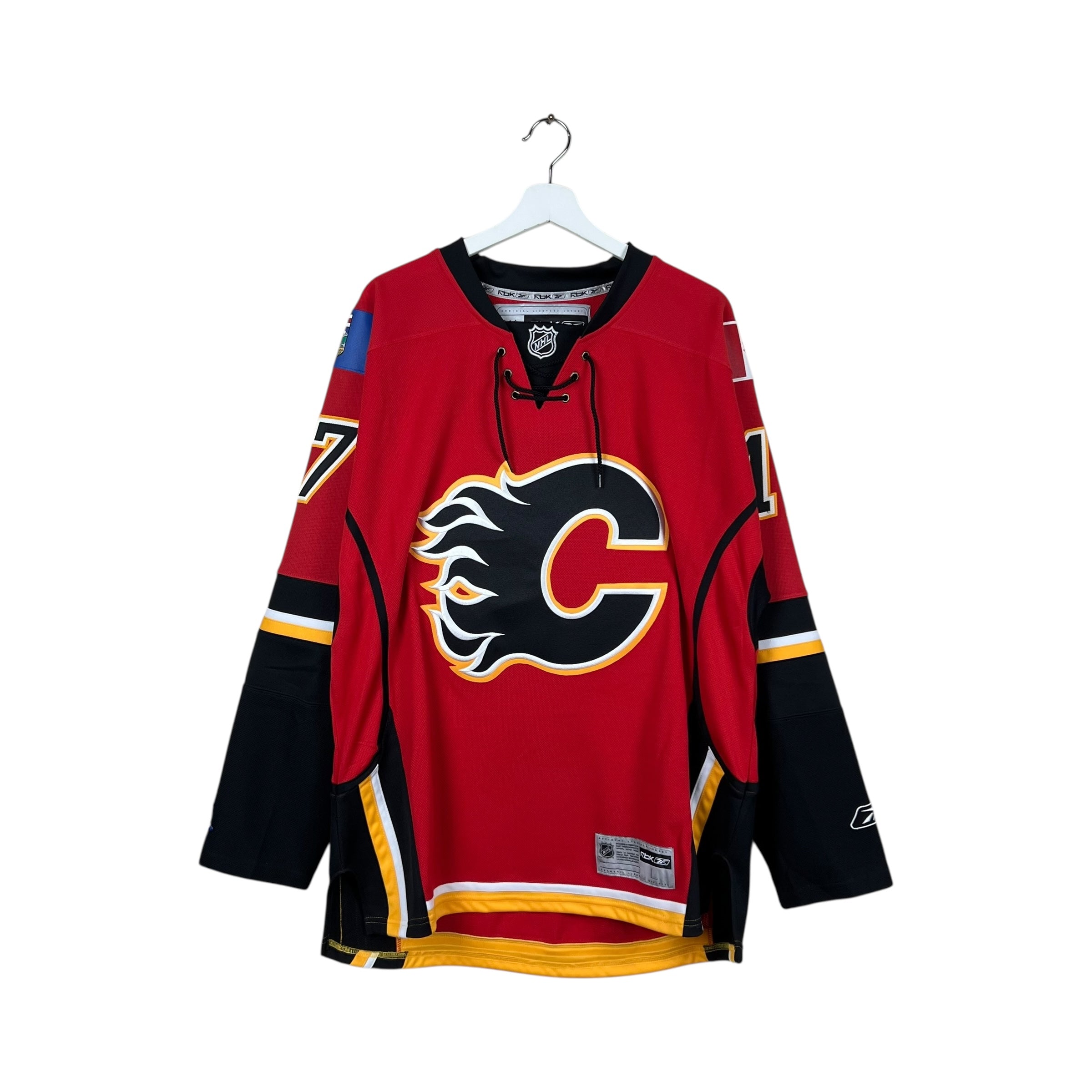 2007 Reebok Calgary Flames Rene Bourque Away Jersey