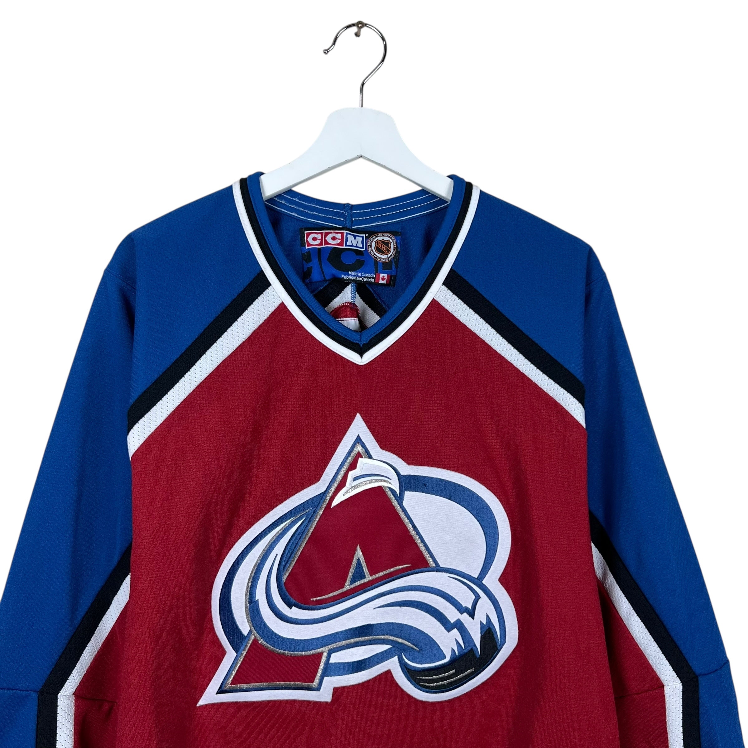Vintage 90s CCM Colorado Avalanche Blank Away Jersey
