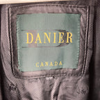 Vintage Daniel Women’s Fur Leather Parka Jacket Black