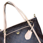 Vintage Coach Peyton Signature Pocket Tote Bag