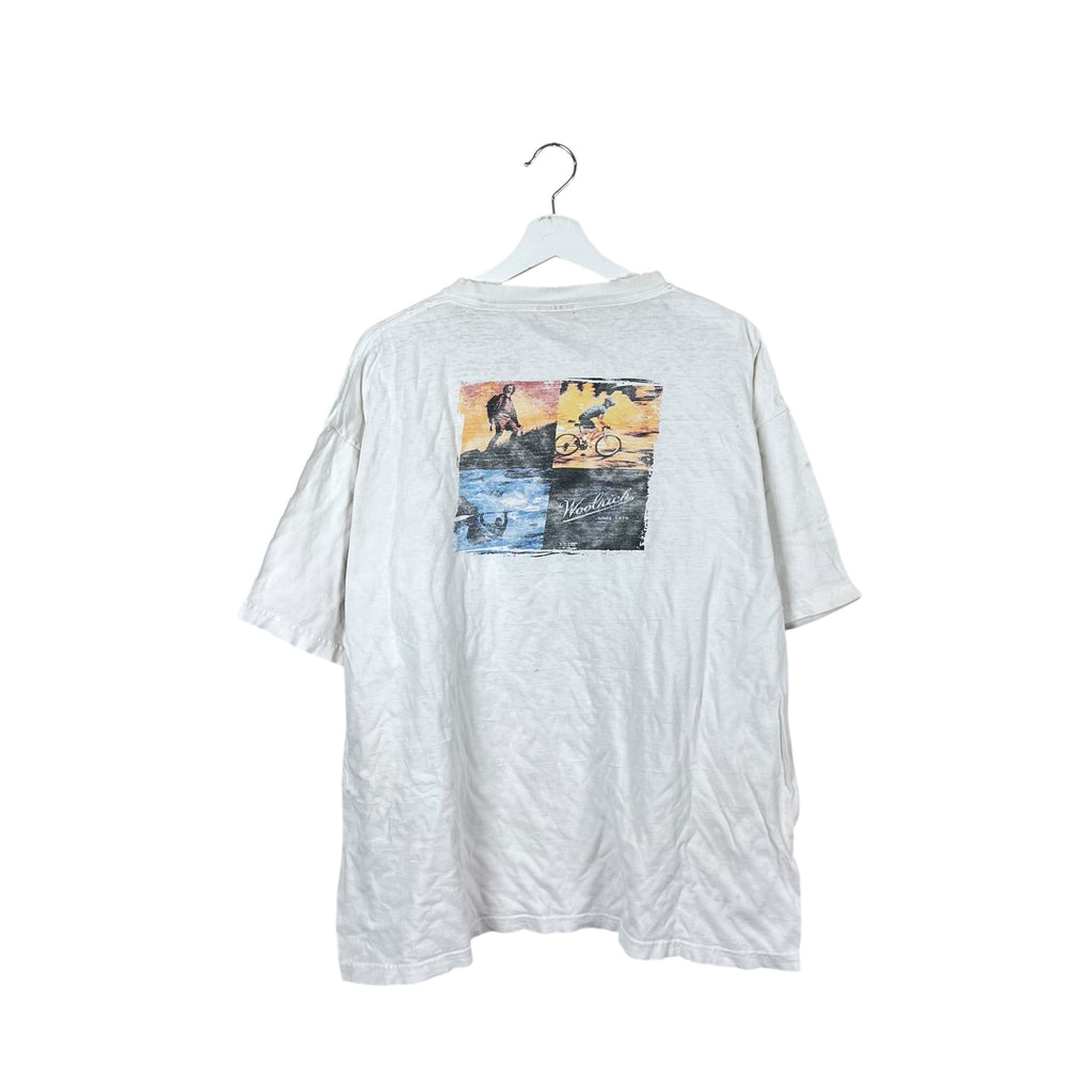 Vintage Woolrich Promo Tee Thrashed White