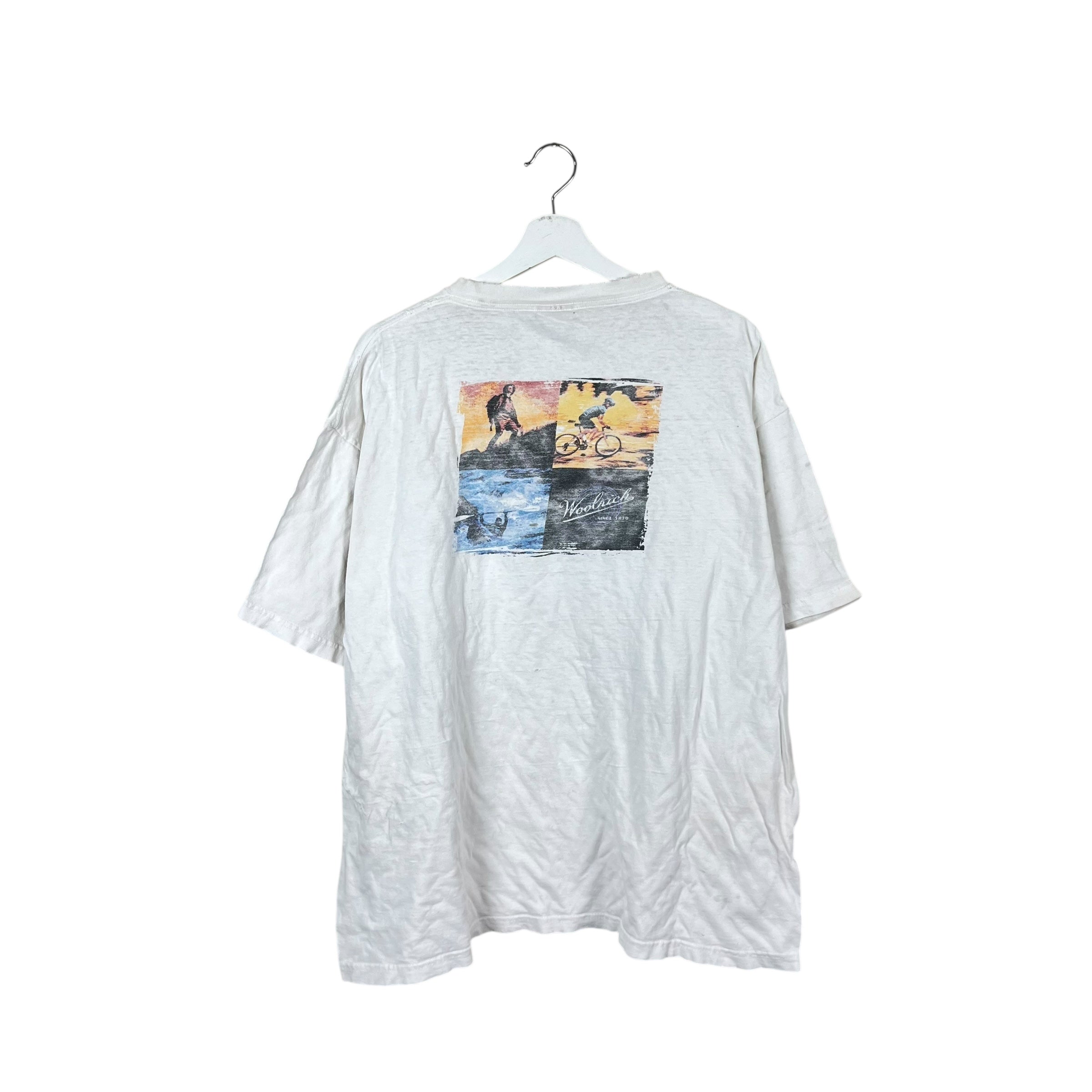 Vintage Woolrich Promo Tee Thrashed White