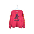 Vintage Kawasaki Motorcycle Graphic Crewneck Faded Red