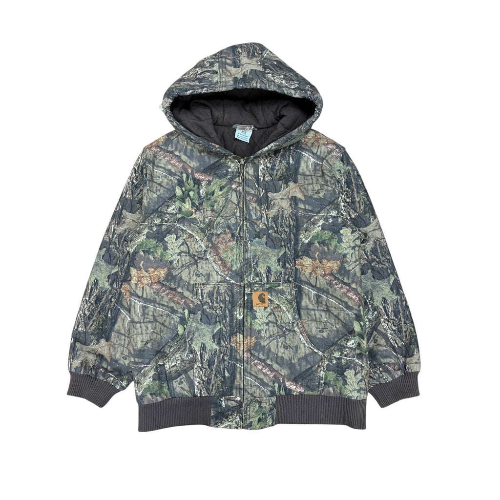 Vintage Carhartt Youth RealTree Hooded Quilt Lined Jacket Camo