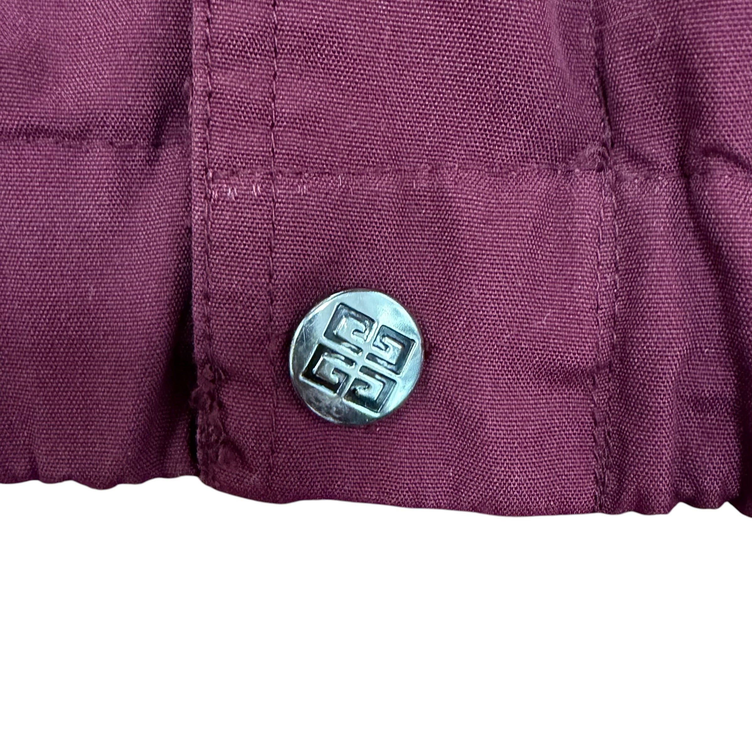 1980’s Givenchy Two Tone Full Zip Jacket Burgundy/Cream