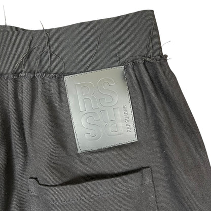 RAF Simon’s Elastic Band Big Denim Pants Black