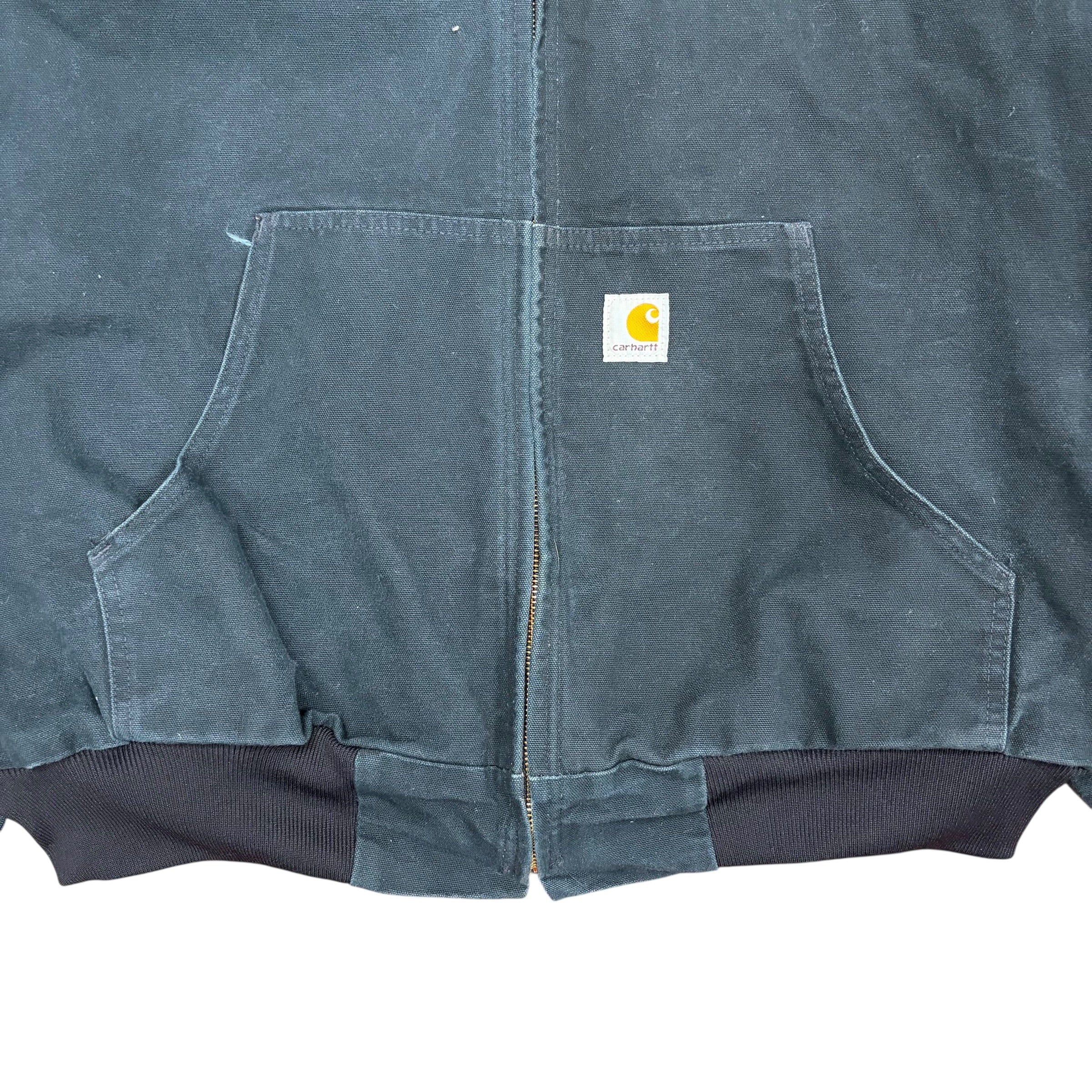 Vintage Carhartt Mesh Lined Active Hooded Jacket Black