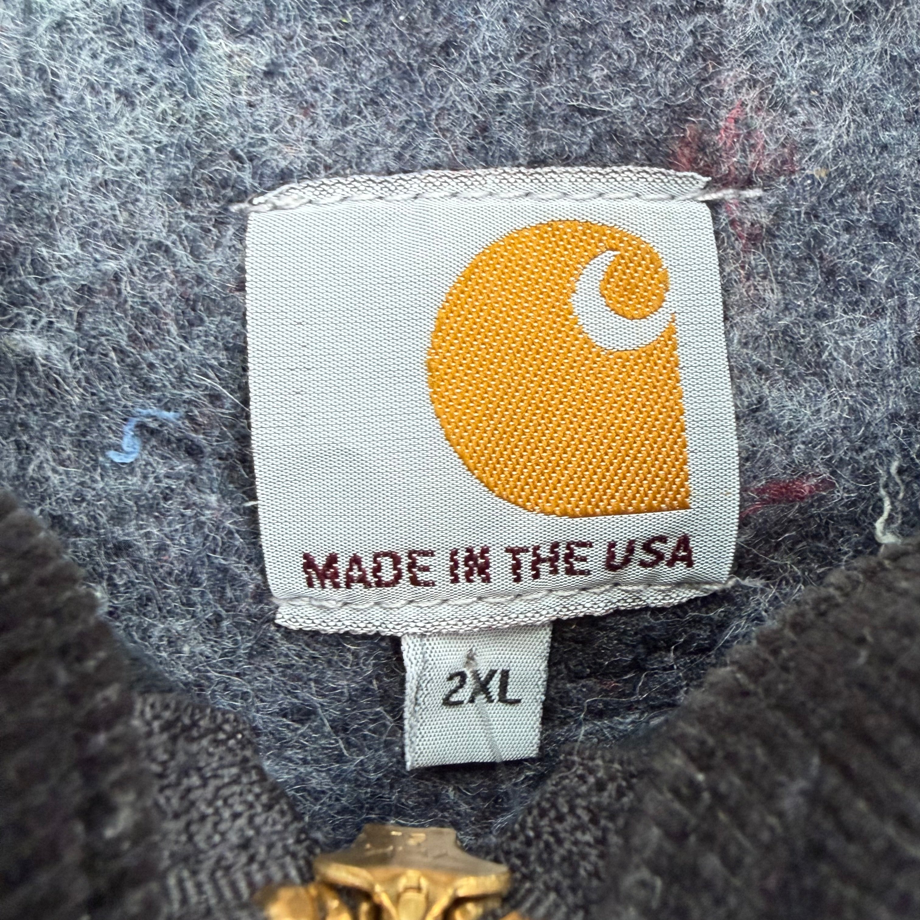 Vintage Carhartt Blanket Lined Detroit Jacket Black