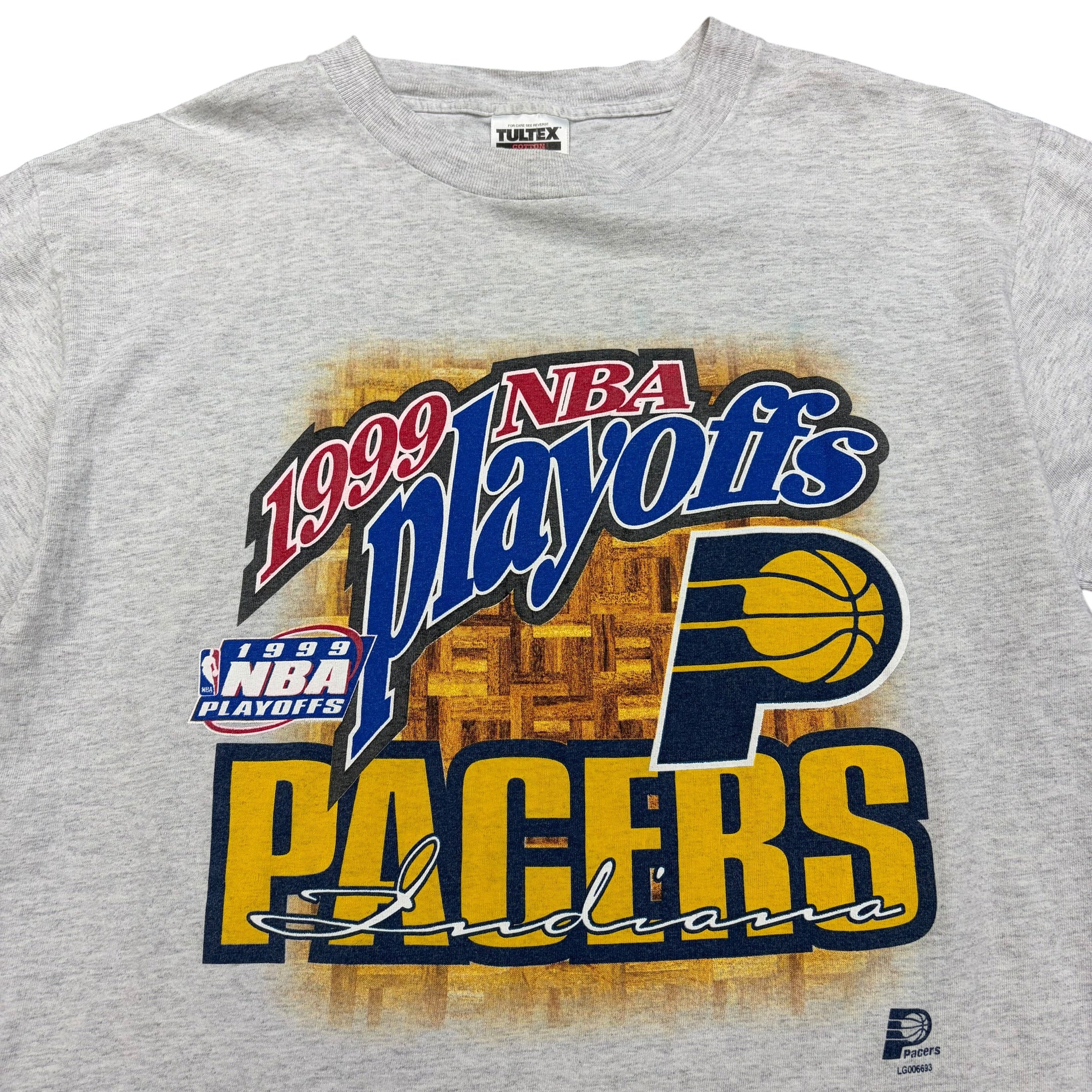 1999 NBA Indiana Pacers Playoffs Promo Tee Grey