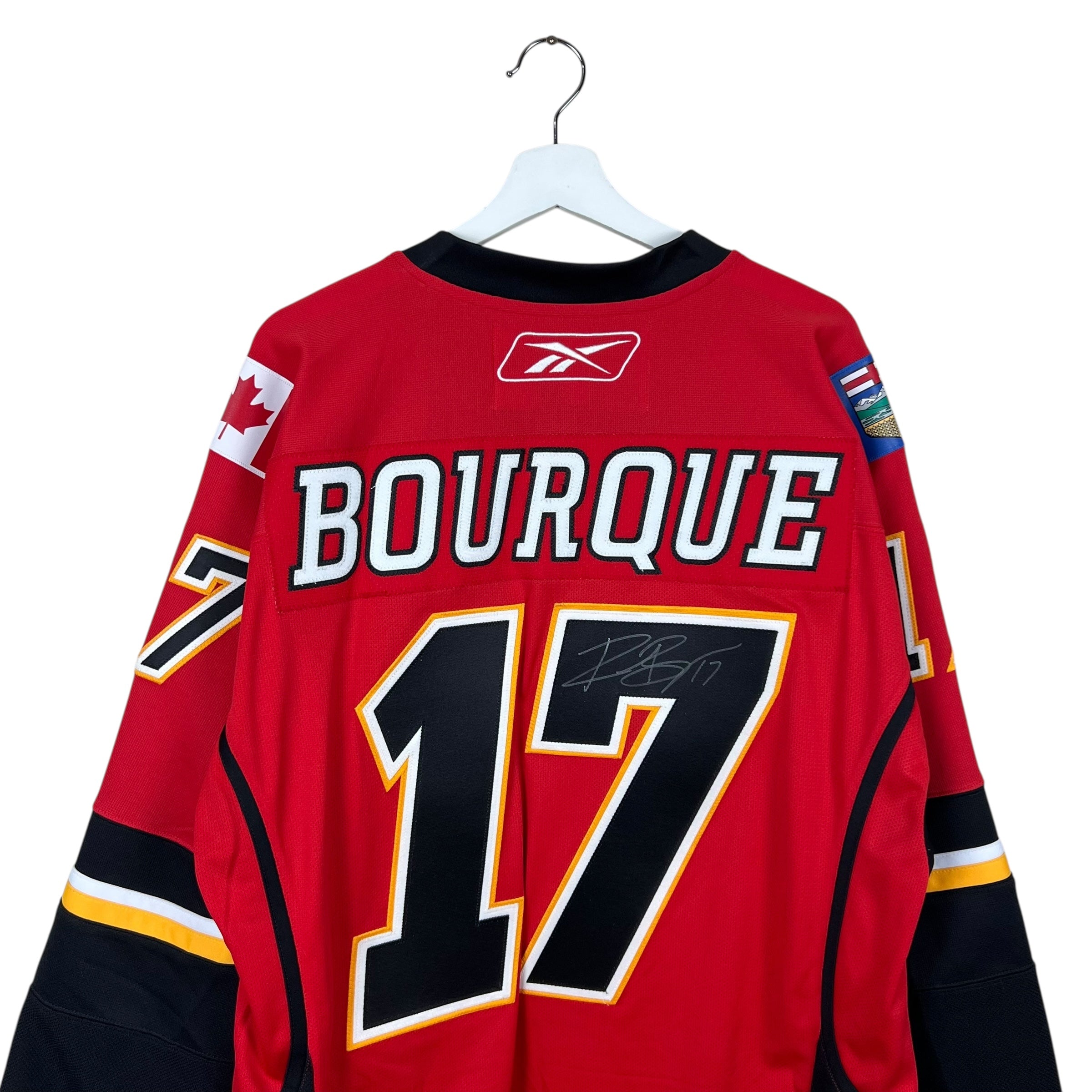 2007 Reebok Calgary Flames Rene Bourque Away Jersey