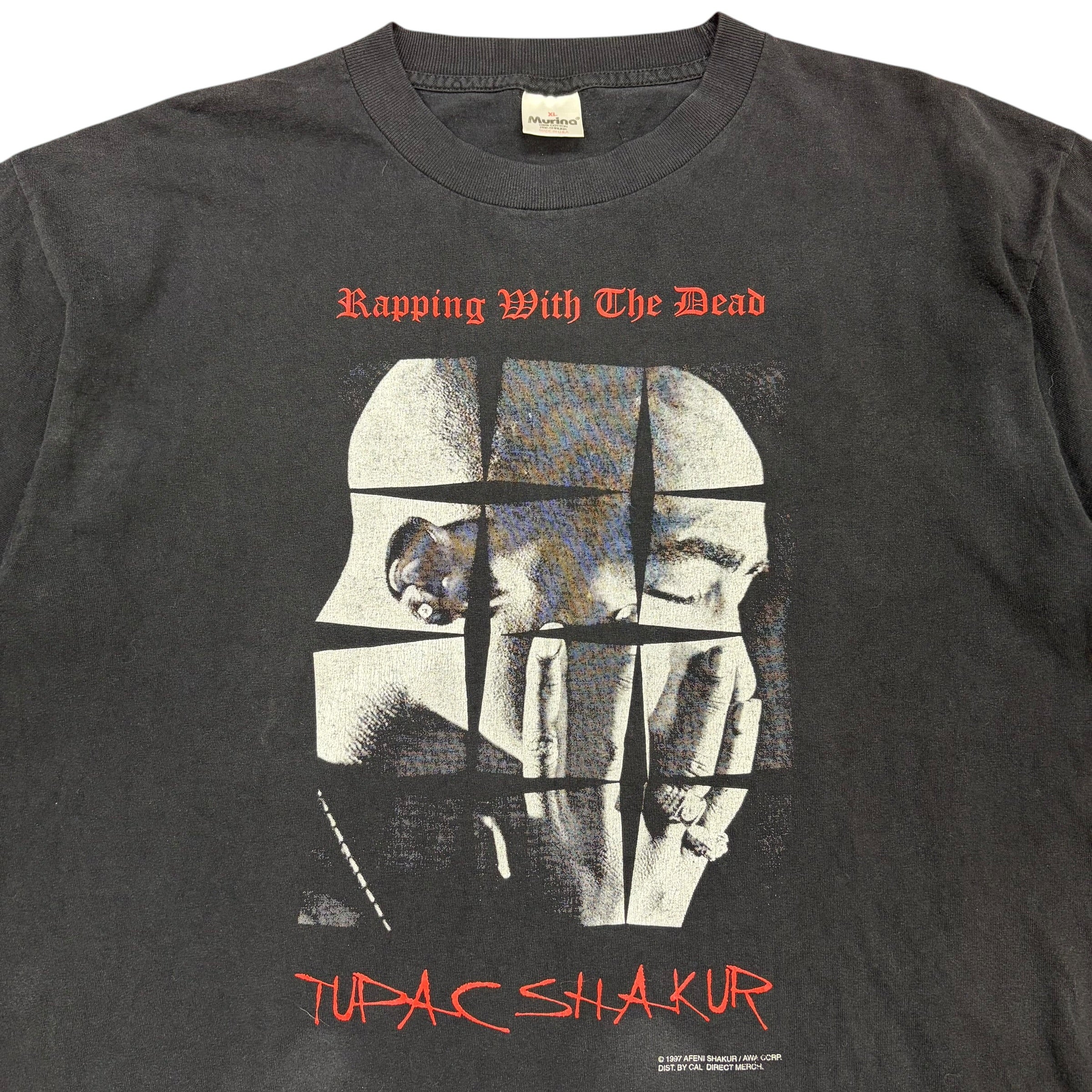 1997 Tupac “Rapping with the Dead” Tee Black