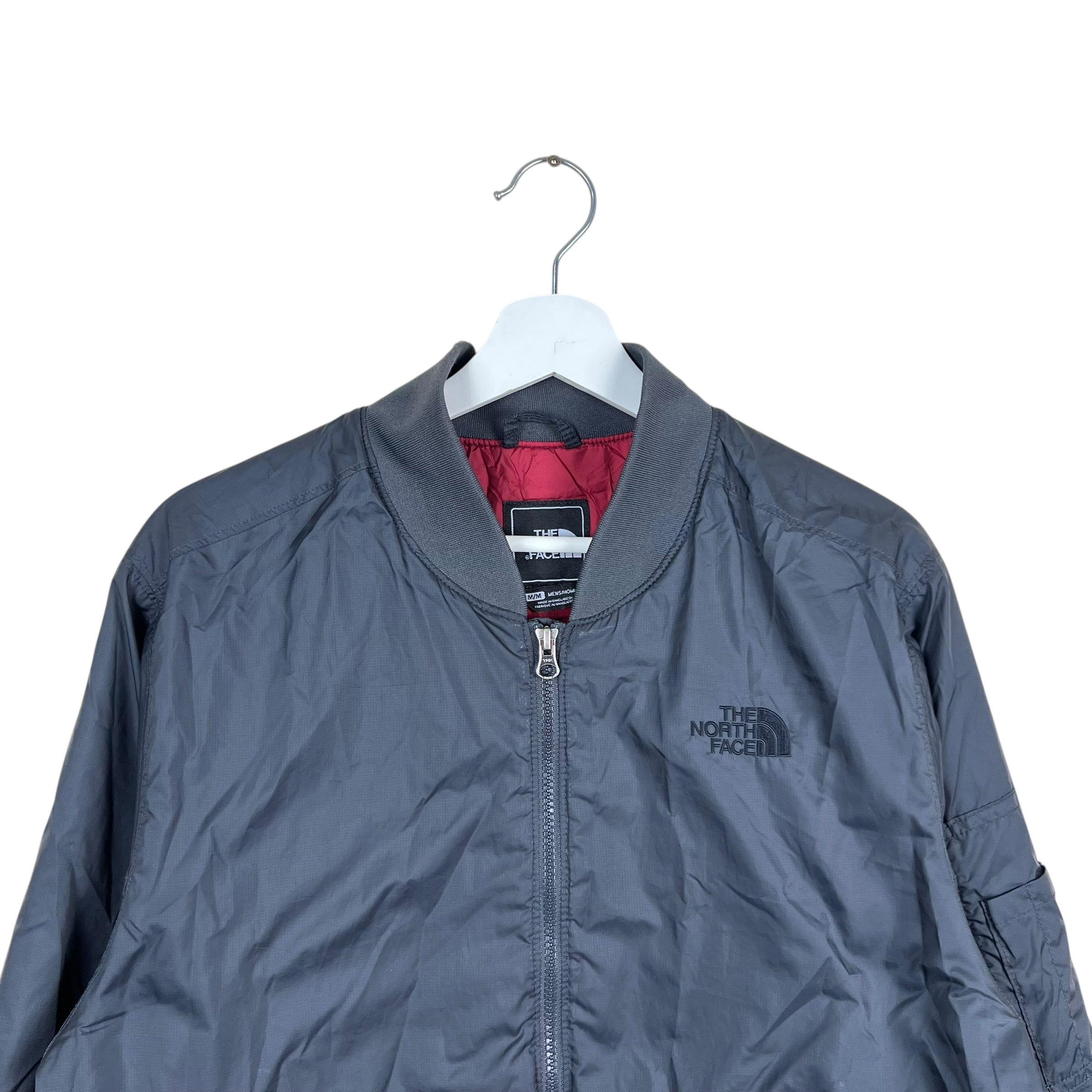 Vintage North Face Bomber Jacket Dark Grey