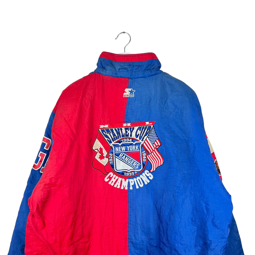 Vintage Starter New York Rangers Stanley Cup Champions Puffer Jacket