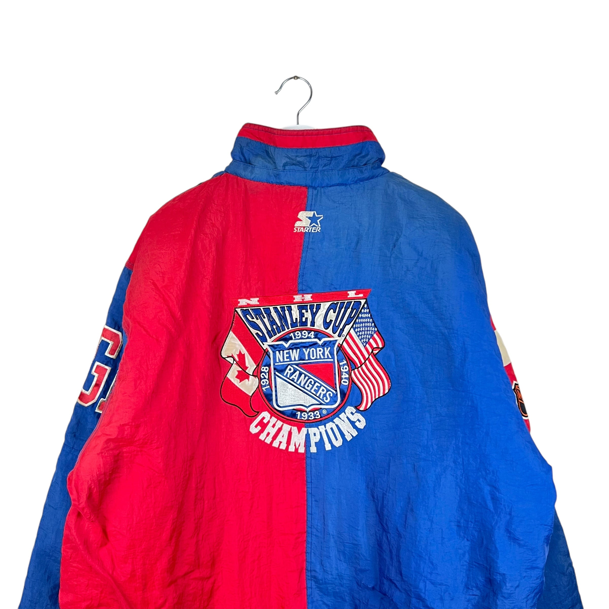 Vintage Starter New York Rangers Stanley Cup Champions Puffer Jacket