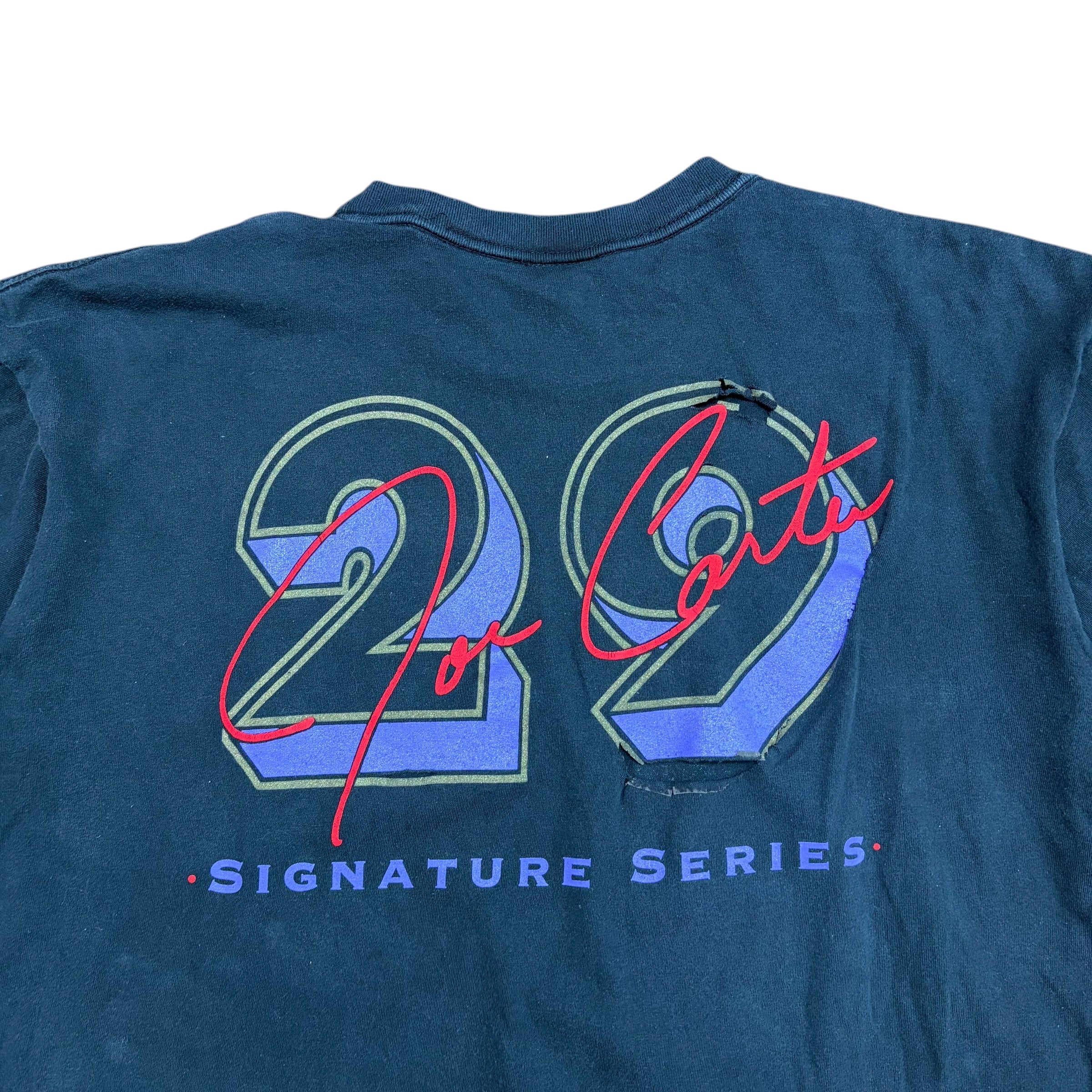 Vintage MLB Player Joe Carter “Lightning Does Strike Twice” Tee Black