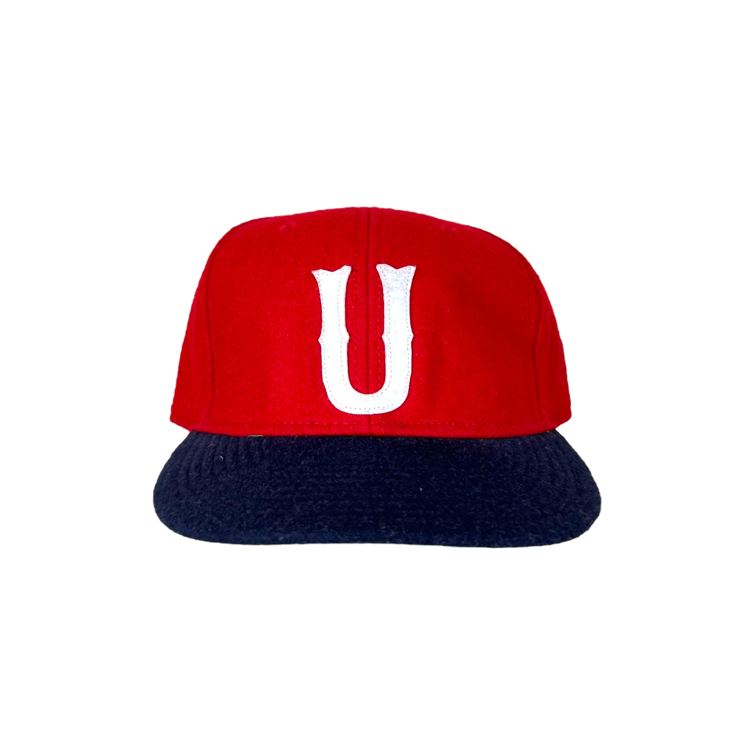 Undefeated Logo Wool SnapBack Red/Navy