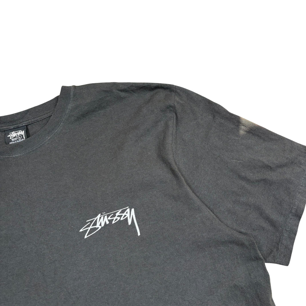 Stussy Skate Stack Pigment Dyed Tee Faded Black