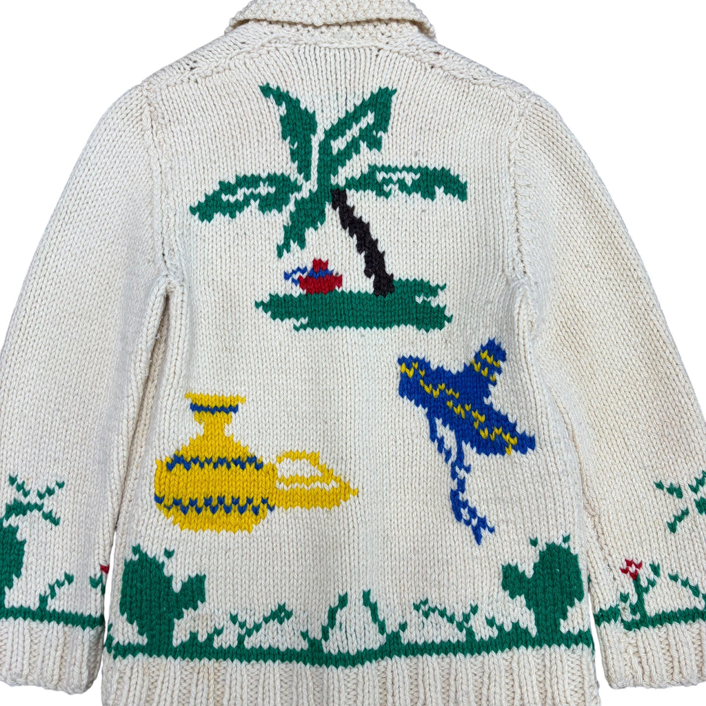 Vintage Mexican Novelty AOP Cowichan Cream