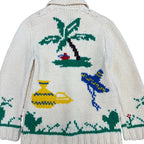 Vintage Mexican Novelty AOP Cowichan Cream