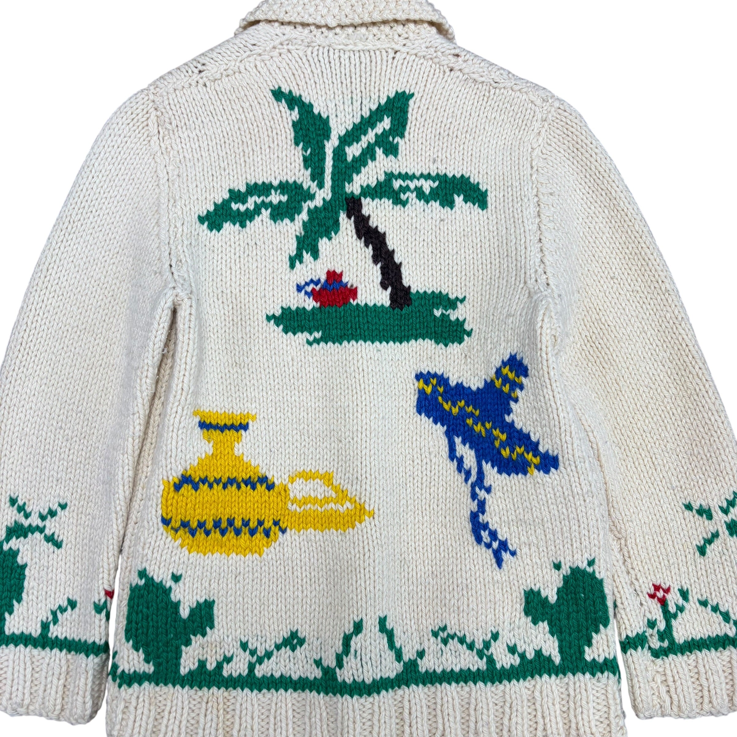 Vintage Mexican Novelty AOP Cowichan Cream